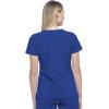 Dickies EDS Essentials, Mock Wrap Top Scrubs for Women with Four-Way Stretch and Moisture Wicking DK625(Galaxy Blue)
