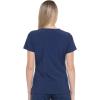 Dickies EDS Essentials, Mock Wrap Top Scrubs for Women with Four-Way Stretch and Moisture Wicking DK625(Navy)