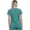 Dickies EDS Essentials, Mock Wrap Top Scrubs for Women with Four-Way Stretch and Moisture Wicking DK625(Teal Blue)