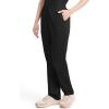 Dickies EDS Signature Scrubs for Women, Elastic Waist Pull-On Cargo Pants for Women in Soft Brushed Poplin – 86106(Black)