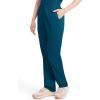 Dickies EDS Signature Scrubs for Women, Elastic Waist Pull-On Cargo Pants for Women in Soft Brushed Poplin – 86106(Caribbean Blue)