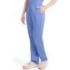 Dickies EDS Signature Scrubs for Women, Elastic Waist Pull-On Cargo Pants for Women in Soft Brushed Poplin – 86106(Ceil Blue)