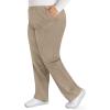 Dickies EDS Signature Scrubs for Women, Elastic Waist Pull-On Cargo Pants for Women in Soft Brushed Poplin – 86106(Dark Khaki)