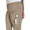 Dickies EDS Signature Scrubs for Women, Elastic Waist Pull-On Cargo Pants for Women in Soft Brushed Poplin – 86106(Dark Khaki)