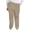 Dickies EDS Signature Scrubs for Women, Elastic Waist Pull-On Cargo Pants for Women in Soft Brushed Poplin – 86106(Dark Khaki)