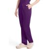 Dickies EDS Signature Scrubs for Women, Elastic Waist Pull-On Cargo Pants for Women in Soft Brushed Poplin – 86106(Eggplant)