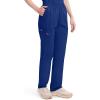 Dickies EDS Signature Scrubs for Women, Elastic Waist Pull-On Cargo Pants for Women in Soft Brushed Poplin – 86106(Galaxy Blue)
