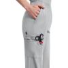 Dickies EDS Signature Scrubs for Women, Elastic Waist Pull-On Cargo Pants for Women in Soft Brushed Poplin – 86106(Grey)