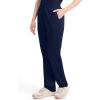 Dickies EDS Signature Scrubs for Women, Elastic Waist Pull-On Cargo Pants for Women in Soft Brushed Poplin – 86106(Navy)