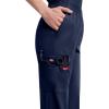 Dickies EDS Signature Scrubs for Women, Elastic Waist Pull-On Cargo Pants for Women in Soft Brushed Poplin – 86106(Navy)