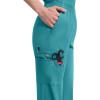 Dickies EDS Signature Scrubs for Women, Elastic Waist Pull-On Cargo Pants for Women in Soft Brushed Poplin – 86106(Teal Blue)