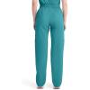 Dickies EDS Signature Scrubs for Women, Elastic Waist Pull-On Cargo Pants for Women in Soft Brushed Poplin – 86106(Teal Blue)