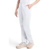 Dickies EDS Signature Scrubs for Women, Elastic Waist Pull-On Cargo Pants for Women in Soft Brushed Poplin – 86106(White)