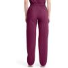 Dickies EDS Signature Scrubs for Women, Elastic Waist Pull-On Cargo Pants for Women in Soft Brushed Poplin – 86106(Wine)