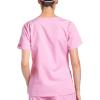 Dickies EDS Signature Scrubs for Women, Empire Waist Mock Wrap Top in Soft Brushed Poplin 86806(Cotton Candy)