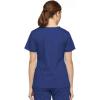 Dickies EDS Signature Scrubs for Women, Empire Waist Mock Wrap Top in Soft Brushed Poplin 86806(Galaxy Blue)