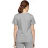 Dickies EDS Signature Scrubs for Women, Empire Waist Mock Wrap Top in Soft Brushed Poplin 86806(Grey)