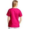 Dickies EDS Signature Scrubs for Women, Empire Waist Mock Wrap Top in Soft Brushed Poplin 86806(Hot Pink)
