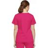 Dickies EDS Signature Scrubs for Women, Empire Waist Mock Wrap Top in Soft Brushed Poplin 86806(Hot Pink)