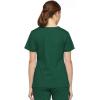 Dickies EDS Signature Scrubs for Women, Empire Waist Mock Wrap Top in Soft Brushed Poplin 86806(Hunter)