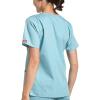 Dickies EDS Signature Scrubs for Women, Empire Waist Mock Wrap Top in Soft Brushed Poplin 86806(Ice Blue)