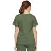 Dickies EDS Signature Scrubs for Women, Empire Waist Mock Wrap Top in Soft Brushed Poplin 86806(Olive)