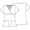 Dickies EDS Signature Scrubs for Women, Empire Waist Mock Wrap Top in Soft Brushed Poplin 86806(Turquoise)