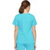Dickies EDS Signature Scrubs for Women, Empire Waist Mock Wrap Top in Soft Brushed Poplin 86806(Turquoise)