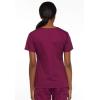 Dickies EDS Signature Scrubs for Women, Empire Waist Mock Wrap Top in Soft Brushed Poplin 86806(Wine)