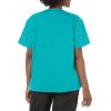 Dickies EDS Signature Scrubs for Women, V-Neck Womens Tops in Soft Brushed Poplin 86706(Caribbean Blue)