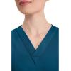 Dickies EDS Signature Scrubs for Women, V-Neck Womens Tops in Soft Brushed Poplin 86706(Caribbean Blue)