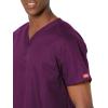 Dickies EDS Signature Scrubs for Women, V-Neck Womens Tops in Soft Brushed Poplin 86706(Eggplant)