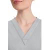 Dickies EDS Signature Scrubs for Women, V-Neck Womens Tops in Soft Brushed Poplin 86706(Grey)