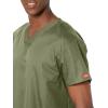 Dickies EDS Signature Scrubs for Women, V-Neck Womens Tops in Soft Brushed Poplin 86706(Olive)