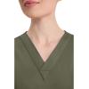 Dickies EDS Signature Scrubs for Women, V-Neck Womens Tops in Soft Brushed Poplin 86706(Olive)