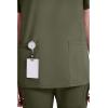 Dickies EDS Signature Scrubs for Women, V-Neck Womens Tops in Soft Brushed Poplin 86706(Olive)