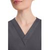 Dickies EDS Signature Scrubs for Women, V-Neck Womens Tops in Soft Brushed Poplin 86706(Pewter)