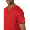 Dickies EDS Signature Scrubs for Women, V-Neck Womens Tops in Soft Brushed Poplin 86706(Red)