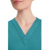 Dickies EDS Signature Scrubs for Women, V-Neck Womens Tops in Soft Brushed Poplin 86706(Teal Blue)