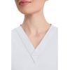 Dickies EDS Signature Scrubs for Women, V-Neck Womens Tops in Soft Brushed Poplin 86706(White)