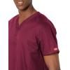 Dickies EDS Signature Scrubs for Women, V-Neck Womens Tops in Soft Brushed Poplin 86706(Wine)