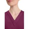 Dickies EDS Signature Scrubs for Women, V-Neck Womens Tops in Soft Brushed Poplin 86706(Wine)
