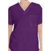 Dickies EDS Signature Scrubs for Women and Scrubs for Men, Unisex One Pocket V-Neck Top in Soft Brushed Poplin 83706(Eggplant)