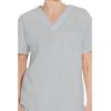 Dickies EDS Signature Scrubs for Women and Scrubs for Men, Unisex One Pocket V-Neck Top in Soft Brushed Poplin 83706(Grey)