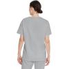 Dickies EDS Signature Scrubs for Women and Scrubs for Men, Unisex One Pocket V-Neck Top in Soft Brushed Poplin 83706(Grey)