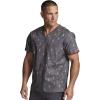 Dickies EDS Signature Scrubs for Women and Scrubs for Men, Unisex One Pocket V-Neck Top in Soft Brushed Poplin 83706(Hey There Sport)