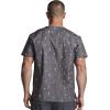 Dickies EDS Signature Scrubs for Women and Scrubs for Men, Unisex One Pocket V-Neck Top in Soft Brushed Poplin 83706(Hey There Sport)