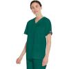 Dickies EDS Signature Scrubs for Women and Scrubs for Men, Unisex One Pocket V-Neck Top in Soft Brushed Poplin 83706(Hunter)