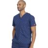 Dickies EDS Signature Scrubs for Women and Scrubs for Men, Unisex One Pocket V-Neck Top in Soft Brushed Poplin 83706(Lucky U)