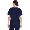 Dickies EDS Signature Scrubs for Women and Scrubs for Men, Unisex One Pocket V-Neck Top in Soft Brushed Poplin 83706(Navy)